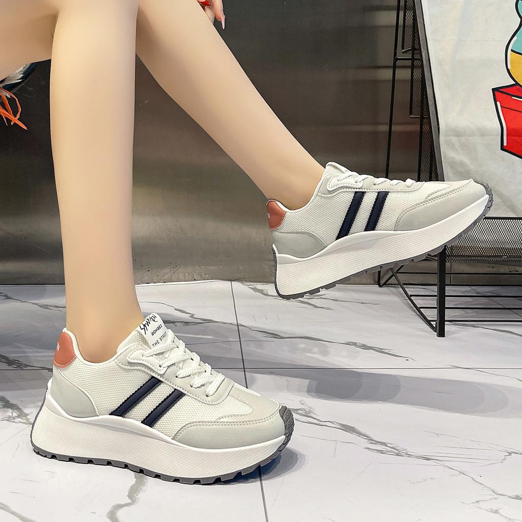 2026 summer thin small hundred shoes dad shoes women's sports Forrest Gump shoes mesh new thick-soled casual versatile