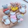 10Pcs New Cute Resin Cartoon Cat, Mouse, Elephant Series Flat Back Scrapbooking DIY Jewelry Craft Decoration Accessories