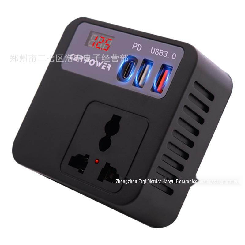 Автомобильный инвертор Magic Cube 12 В в 220 В с зарядным устройством USB QC3.0 для мобильных телефонов и удлинителем для грузовиков 24 В