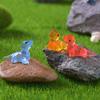 12Pcs Mini Lizard Figurine Glow-in-the-dark Resin Tiny Cabrite Ornament Miniature Animal Statue Toy Fairy Garden Microlandscape
