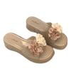 Wedges Women Slippers Platform Shoes Flower Casual Pumps Dress Woman Sandals 2025 Summer Brand Trend Female Zapatillas