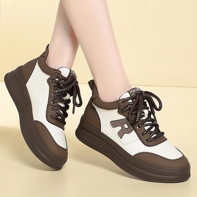 Женская обувь, модная спортивная повседневная корейская обувь, универсальная, с толстой подошвой, нескользящая, женская спортивная обувь