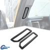 2x A-Pillar Air Vent AC Outlet Cover Trim For Ford Bronco 21+Black Carbon Fiber
