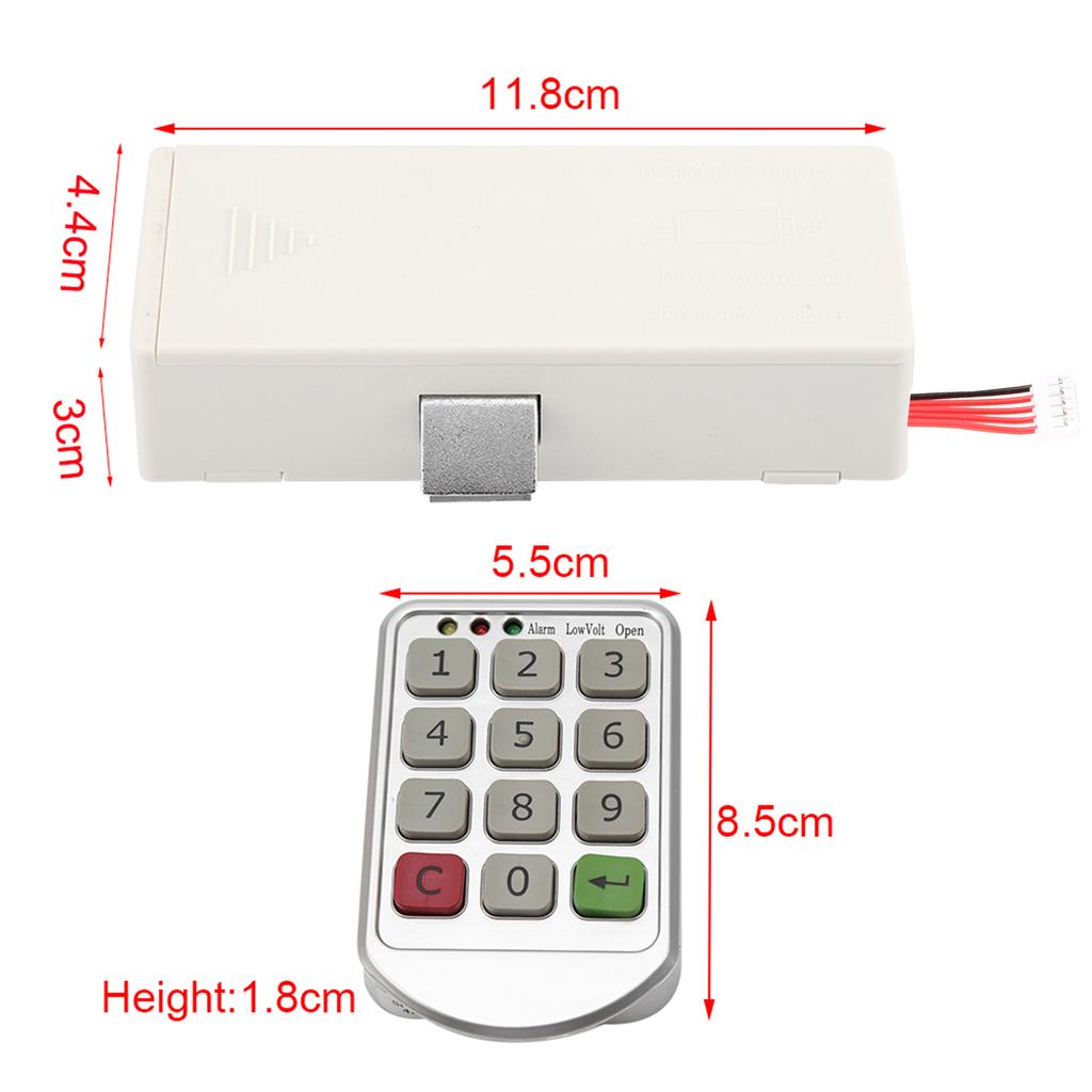 Интеллектуальная цифровая электронная кодовая клавиатура для кодовых замков дверей шкафов