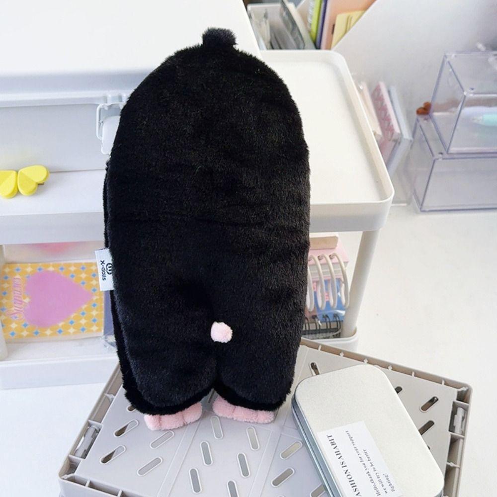 3D Stationery Storage Bag Plush Stationery Case Portable Mole Pencil Case  Middle School Student