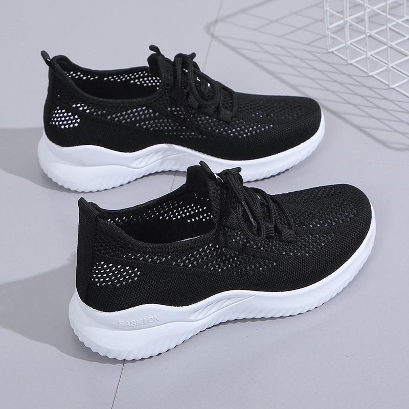 Fashion Lace Sneakers for Women 2025 Fashionable Breathable Light Vulcanized Shoes for Summer Comfortable Casual Flat Shoes for Women