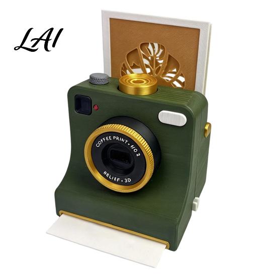 Kitchen Coffee Art Accessory 3D Printed Printer Latte Camera One-Click Stencil with Creative Device Multiple Cards Mechanical Manual Coffees