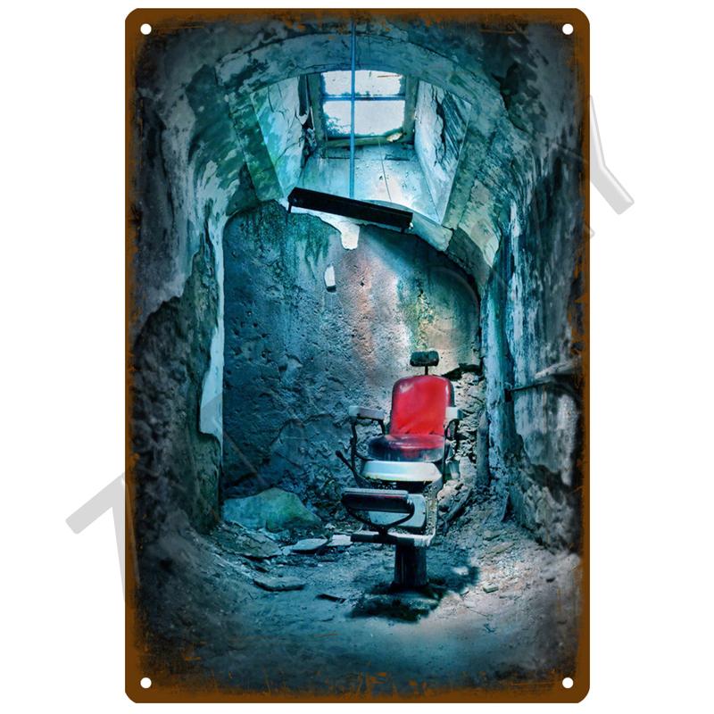 Винтажный домашний декор Жестяная вывеска Парикмахерская Металлическая вывеска Плакат Бар Паб Ретро-табличка Стрижка и бритье Борода Железные картины Художественные пластины