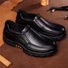 100% Genuine Leather Shoes Men Loafers Soft Cow Leather Business Footwear Thick Sole Men Casual Shoes Slip-on