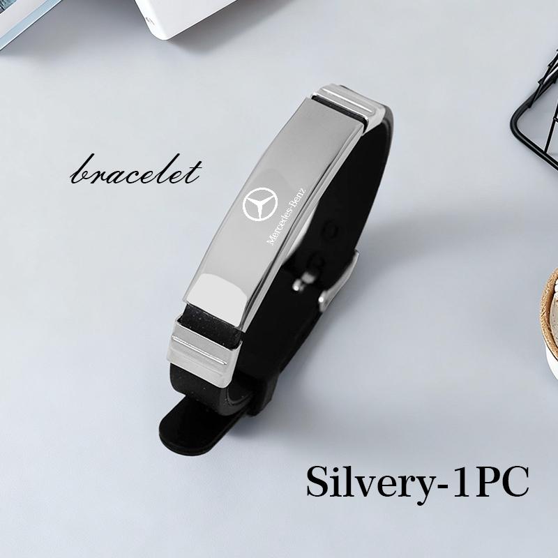 Fashion Car Logo Stainless Steel Wristband Men Decoration Accessories Gift For Benz AMG VIANO GLB GLC GLE GLK W108 W124 W126 PH8