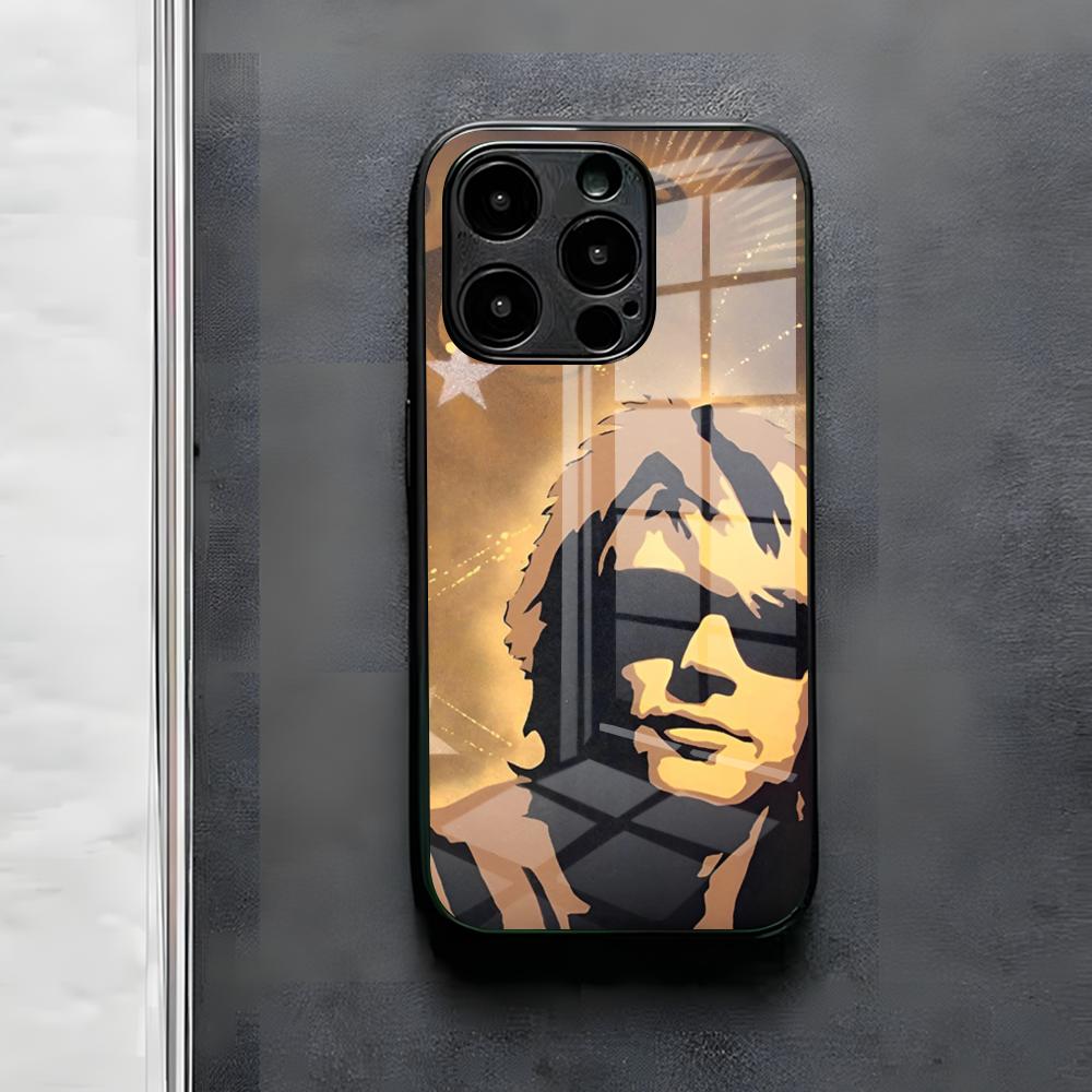 Чехол для телефона Rock Band B-Bon Jovi Forever для IPhone 17 Air 16 E Pro Max 15 14 13 Mini 12 Pro 11 Max Plus Черное Стеклянное Покрытие