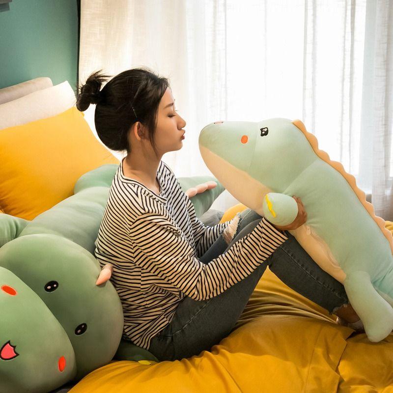 Плюшевая игрушка-динозавр, кукла, спящая с тобой на кровати, подушка, милая кукла для девочек, большая тканевая кукла, подарок на день рождения