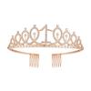 Birthday Party Decoration Crown Hair Band  Hair Accessories European and American Diamond Hair Comb  Crown Headwear