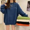 Sweater Plus Velvet Mid-length Loose Autumn and Winter Casual Clothes Jacket