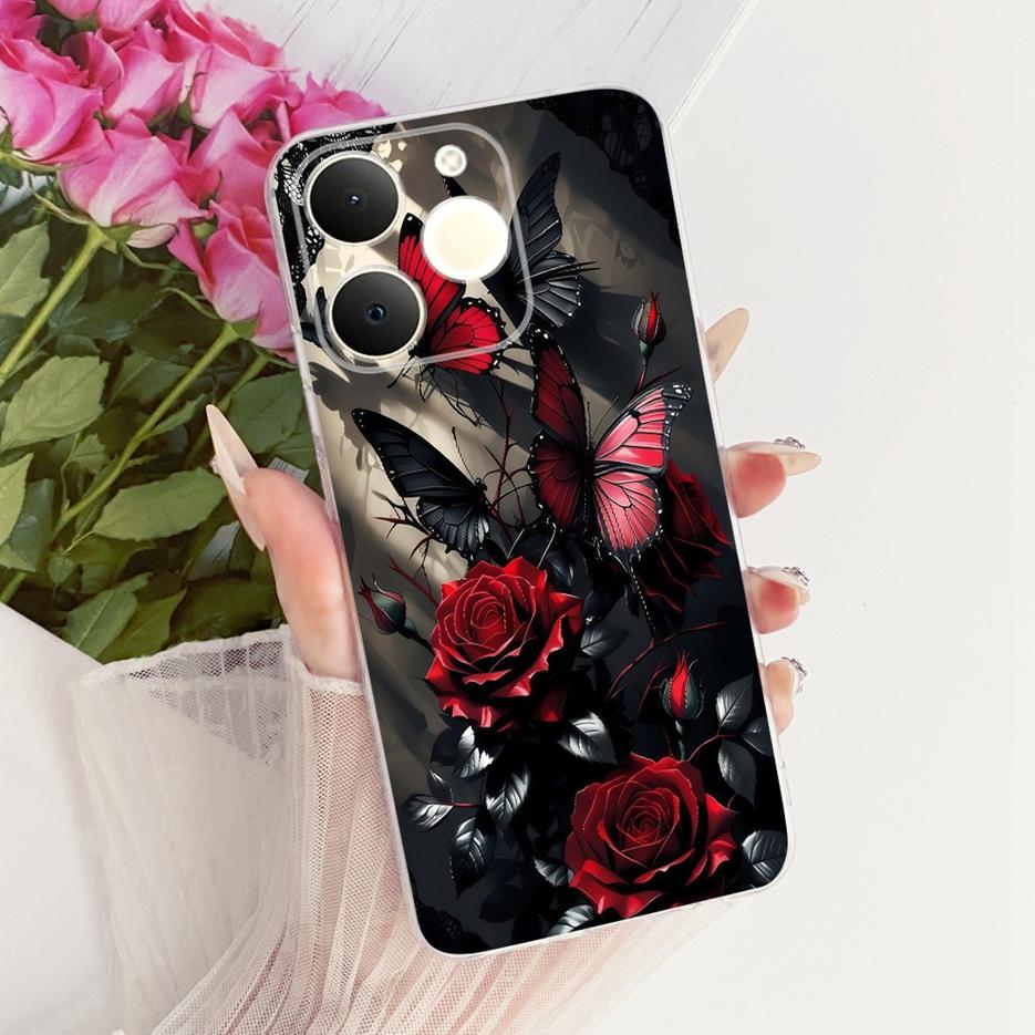 Чехол для Realme Note 70T RMX5313 Крутые Животные Цветочный Расписной Чехол Мягкий Тонкий Чехол для Телефона Для Realme Note 70 Narzo 80 Lite 4G Сумки