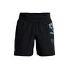 Printed Letter Dot Elastic Sports Shorts Men Shorts Black 1369780-001