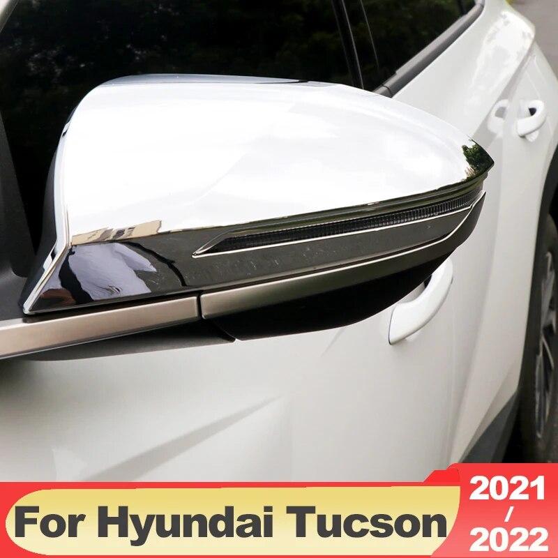 Для Hyundai Tucson NX4 2022 2023 Hybrid N Line автомобильное зеркало заднего вида, боковая крышка, чехол, отделка, аксессуары из углеродного волокна ABS