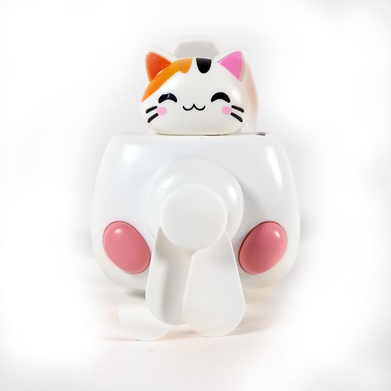 Cartoon Puppy USB Rechargeable Mini Fan: Silent, Portable, Ideal Gift for Kids and Students