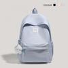 Schoolbag female ins cute junior high school students large capacity campus backpack for primary and secondary school students solid color fresh