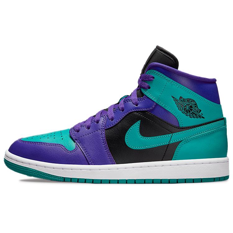 Jordan 1 Женская модель Mid Black Grape BQ6472-502