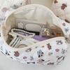 Cute Cartoon Print Women'S Cosmetic Bag Portable Ladies Makeup Case Travel Storage Bags Casual Female Clutch Purse