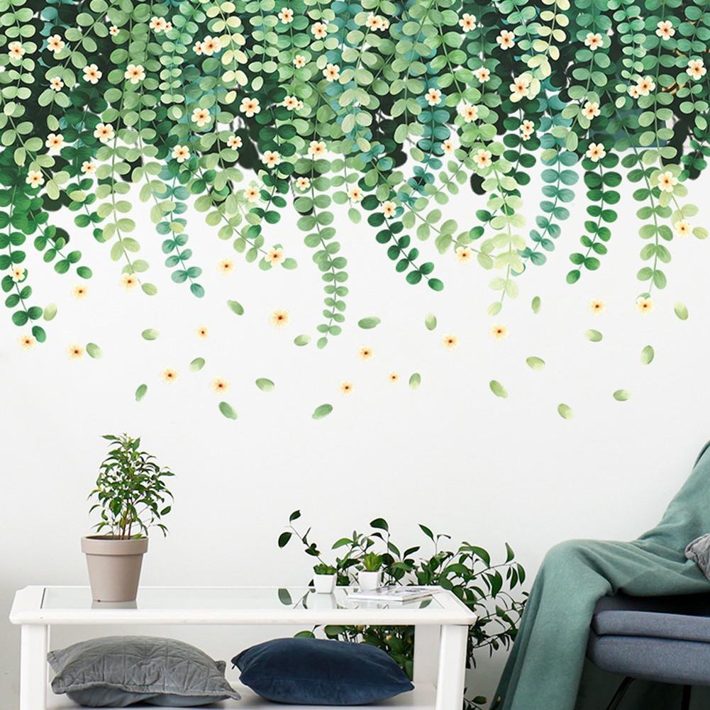 Наклейки на стену, самоклеящиеся маленькие наклейки со свежими лозами