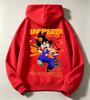 Latest fall/winter children's comfortable hooded sweatshirt - Dragon Ball anime large-sized warm pullover sweatshirt
