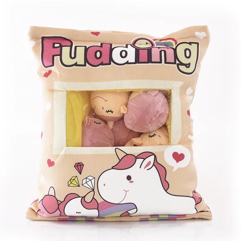 A Large Bag of Cat Rabbit and Pig Snacks Throw Pillows Plush Toys Doll Soft Stuffed Animal Gifts for Kids and Girls