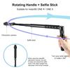 Rotary Handle Desktop Tripod Stand for Insta360 X5 X4 Air X3/ DJI Osmo 360 Camera Time Bundle Invisible 1.2m Selfie Stick 7
