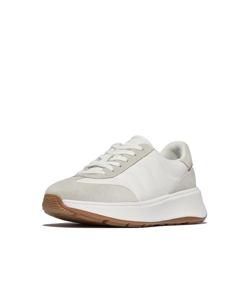 Fitflop [F-Mode] Women'S Wave Leather/Suede Sneakers - Urban White (Ft59K2N151)