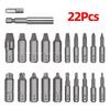 22/33Pcs Screw Extractor Drill Bit Set Magnetic Extension Bit Holder Damaged Screw Removal Tools Broken Head Bolt Extractor