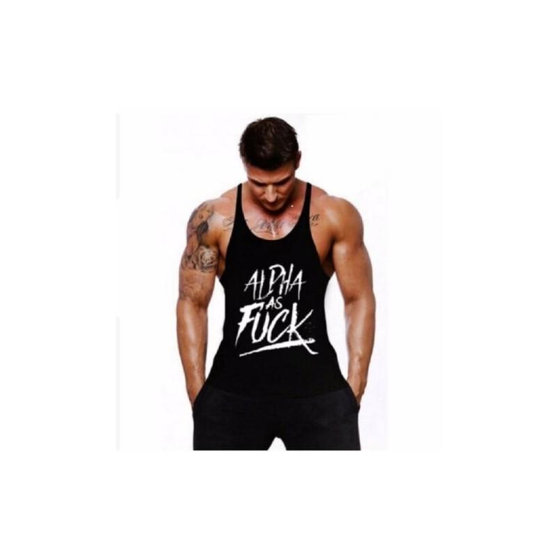 Sports Homme Tank Tops Débardeur Hauts Tshirt Maillot Muscle Gym Stringer Alpha