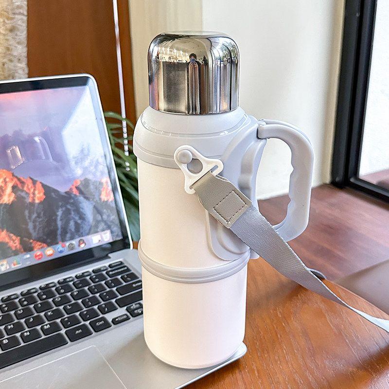 Large Capacity Vacuum Cup 316 Stainless Steel Tea Water Separation Teapot Portable Outdoor Car Water Cup Thermal Pot