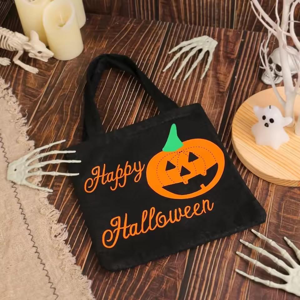 1Pcs Halloween Pumpkin Spider Handbag Ghost Festival Gift Bag Halloween Party Candy Bag Escape Room Pendants Festival Supplies