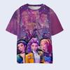 Kpop Demon Hunters Children T-shirt Anime Cartoon Summer Short Sleeve Casual Harajuku Tee Boys Girls Cool Gift Tops