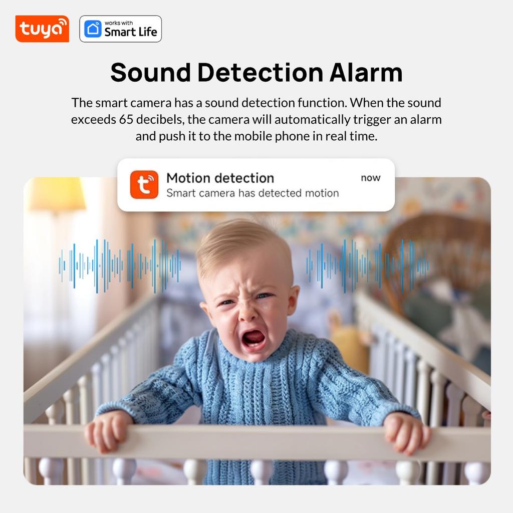 5G и 2.4G Tuya Smart Камера видеонаблюдения для дома, для помещения/улицы, камера для ребенка/пожилого человека/питомца с приложением для телефона, цветное ночное видение, двусторонняя аудиосвязь