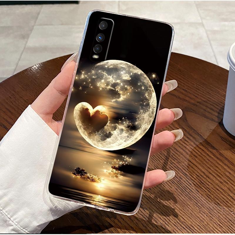 Fashion Black Gold Marble Pattern Phone Case For Vivo Y70s/iQOO U1 Transparent TPU Soft Cover Shockproof Couple Protective Shell