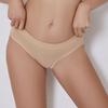Women Panties Solid Color Elastic Mid Waist Seamless Thin Thread Soft Anti Septic Breathable Intimate Clothes Lady Underwear Briefs