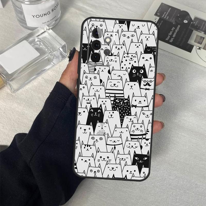 Забавный коллаж с котами Чехол для Samsung Galaxy A55 A35 A15 A52 A32 A12 A16 A26 A36 A56 A53 A33 A13 A14 A34 A54 A17