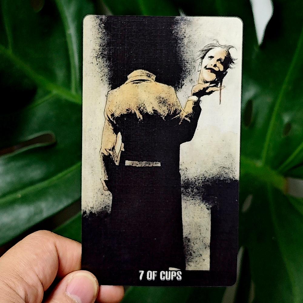 Колода Таро Джокер 12*7см В Жесткой Коробке 78 Шт Темные Готические Карты Таро Напечатаны на Карточном Стоке 350GSM с Двойным Тиснением