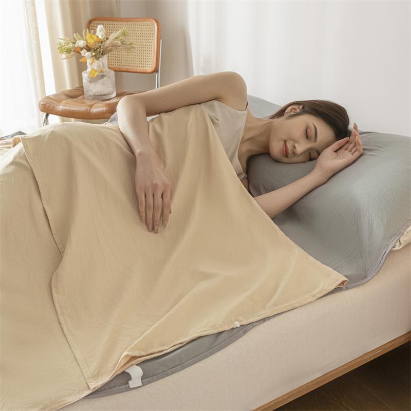 Мягкий портативный спальный мешок для взрослых класса А, легкий спальный мешок из промытого хлопка, грязеотталкивающая простыня для путешествий, отеля