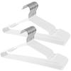 ATOKA Non-Slip Hangers, Slim and Lightweight, 50-Piece Set, Non-Slip PVC with Special Rubber Coating, Non-Marking, Stylish, Wet and Dry Use (White)