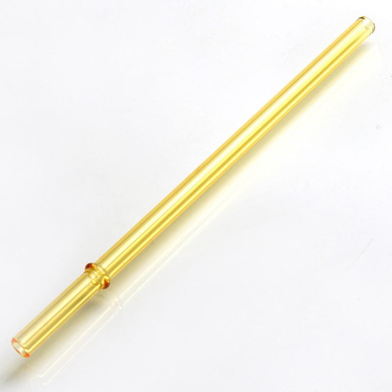 Аксессуары из стеклянной соломинки, подходят для замены соломенной чашки Star Dad, нескользящая пряжка, цветное стекло, непроливайка для воды, 23 см