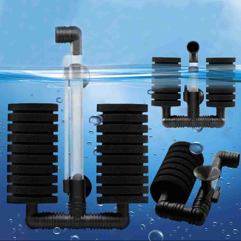 360° Rotatable Biochemical Sponge Filter Cotton Filters Aquarium Oxygen Pump Single/Double Head