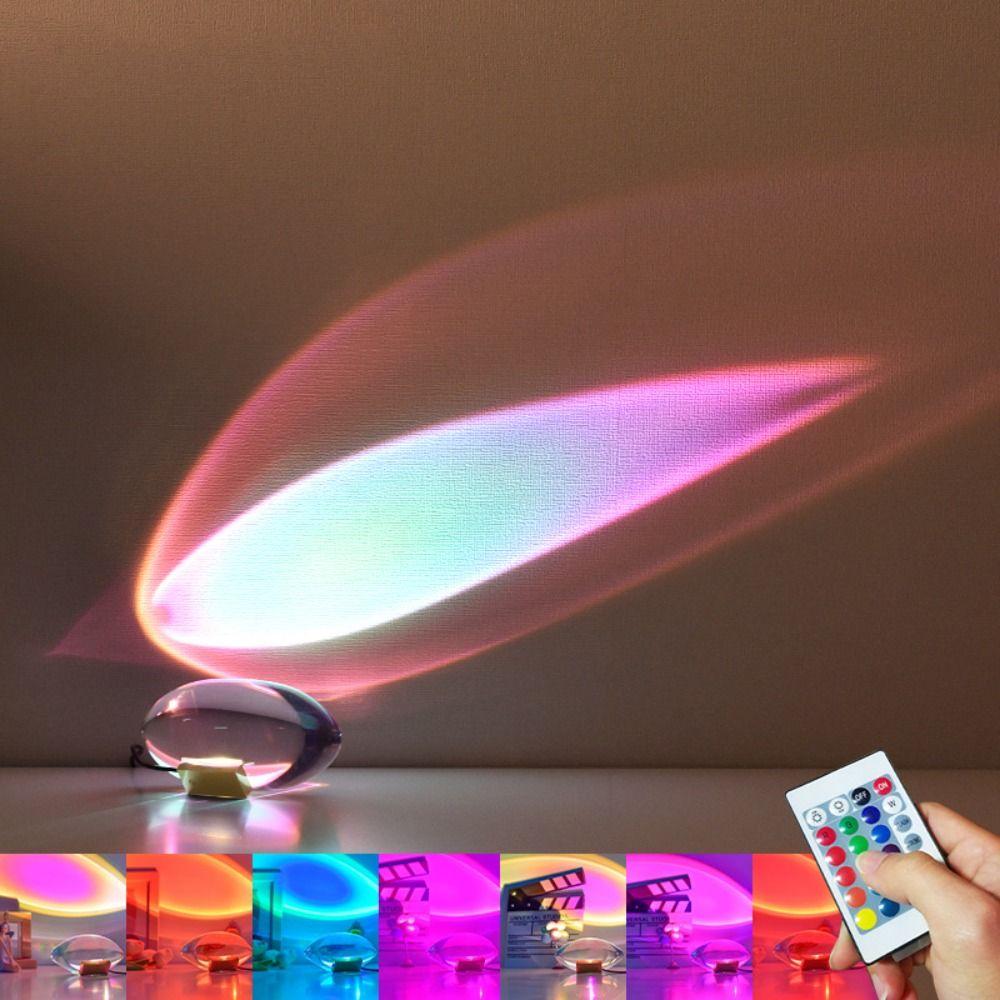 Rainbow Atmosphere Crystal Desk Lamp High-End Design Night Lamp Led Crystal Lamp Bedroom Decor