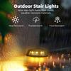 8Pcs Solar Step Lamp Outdoor Waterproof Wireless Garden Stair Lighting for Patio Walkway Deck Steps Garden Decorative Lights