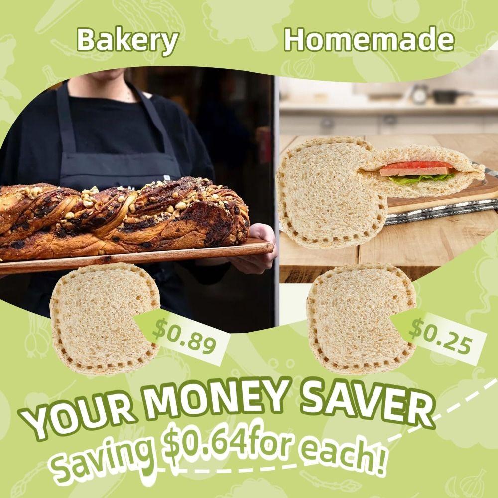 Sealer Flip DIY Sandwich Cutters Mould Lunch Box Decor Sandwich Maker  Kitchen Baking Tools