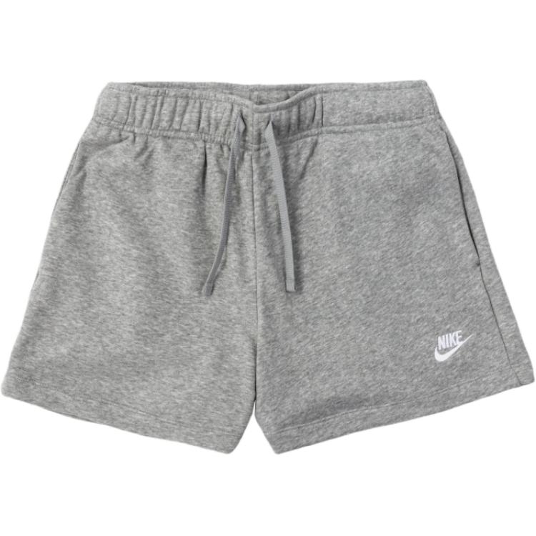 Nike Женские спортивные шорты с вышитым логотипом на флисовой подкладке Серые DQ5803-063