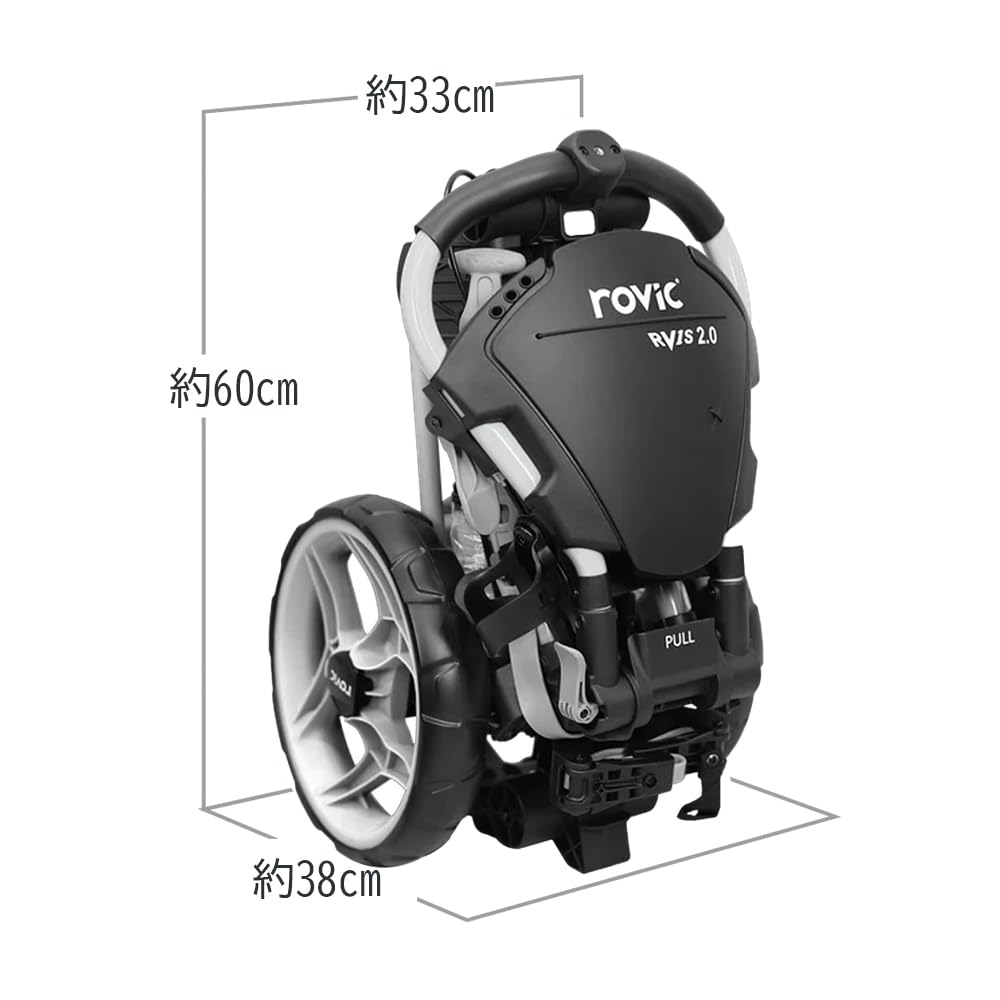 Клик Гир ROVIC RV1S Тележка для гольфа Тележка-толкатель (Поворотный) 2,0 (Арктический белый)