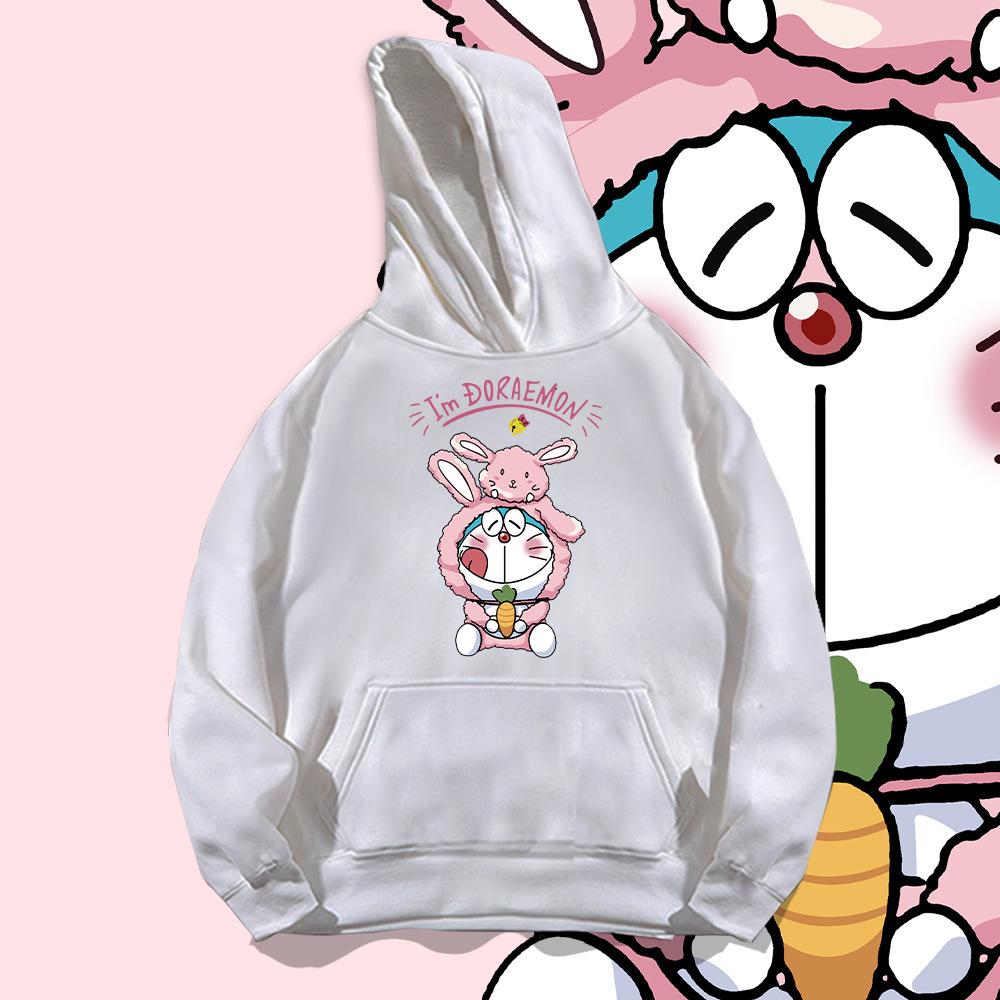 Cartoon anime hooded sweater men's and women's trendy brand loose casual teen student jacket top